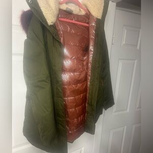 Green Columbia Omni heat coat